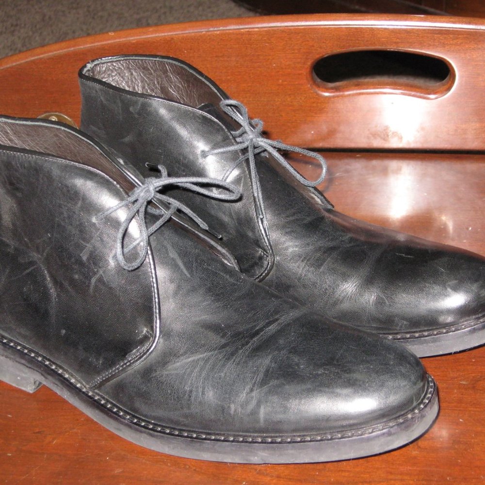 TO BOOT New York Adam Derrick Black Leather Boots